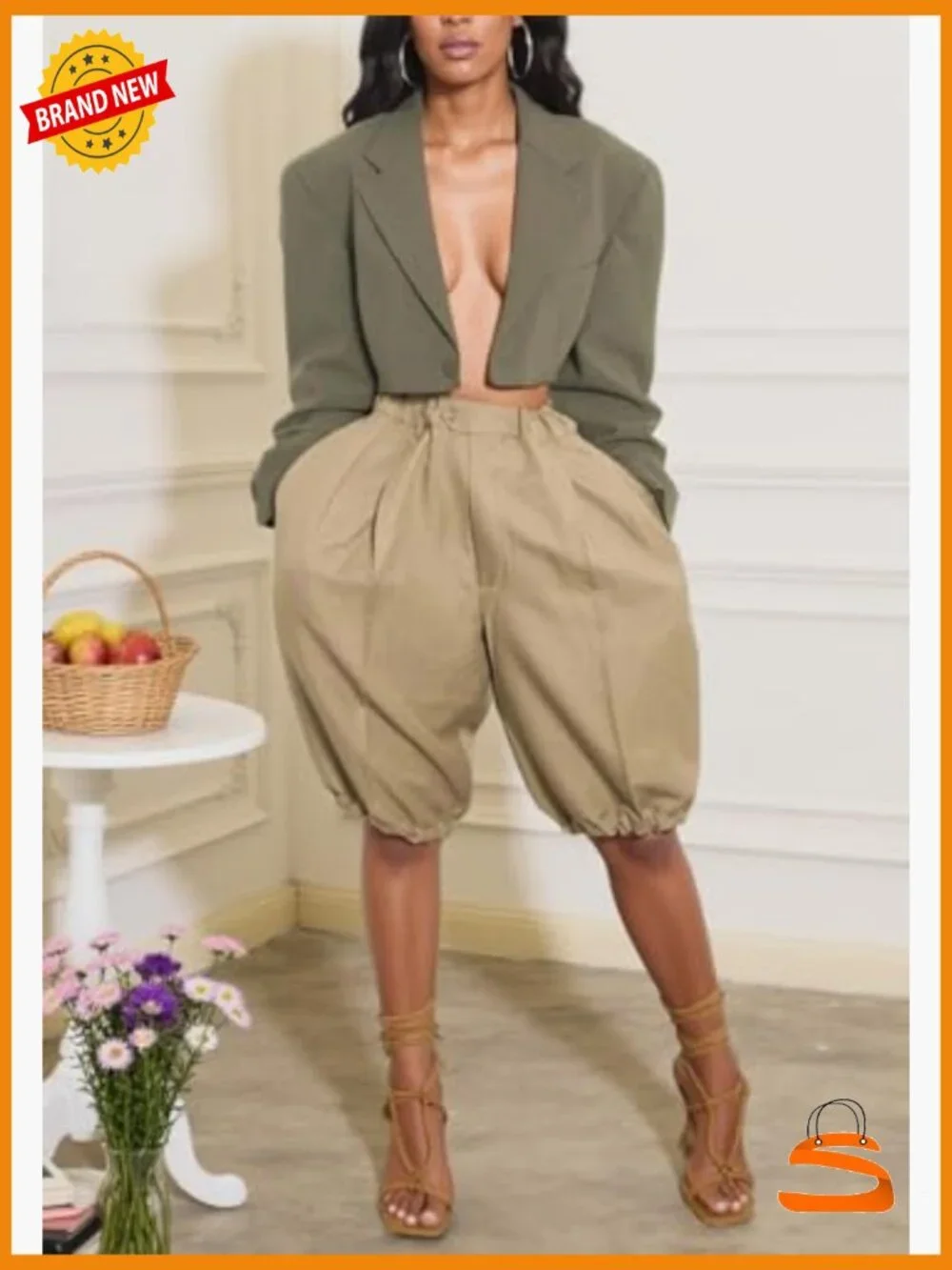 Women Baggy Bermuda Shorts High Waisted Wide Leg Y2k Streetwear Jorts